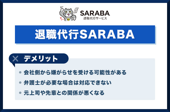 退職代行SARABA　デメリット