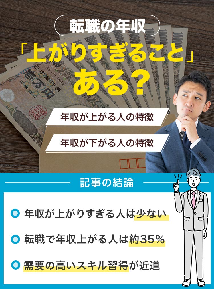 転職年収上がりすぎ