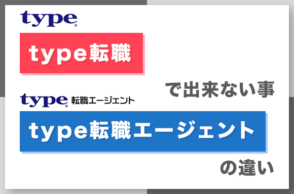 type転職エージェントとtype転職の違い