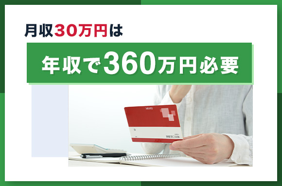 月収30万円は年収360万