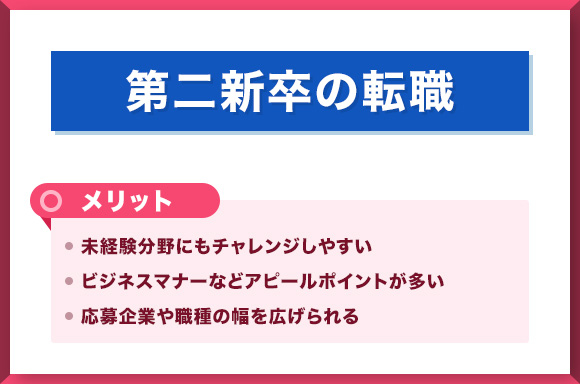 第二新卒の転職メリット