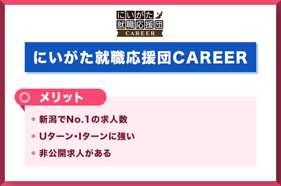 にいがた就職応援団CAREERのメリット