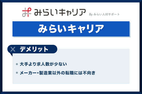 みらいキャリア-デメリット_