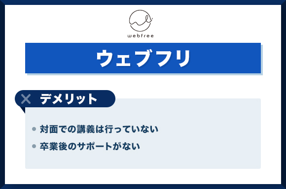 ウェブフリデメリット