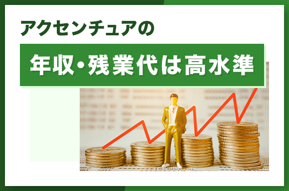 アクセンチュアの年収・残業代は高水準