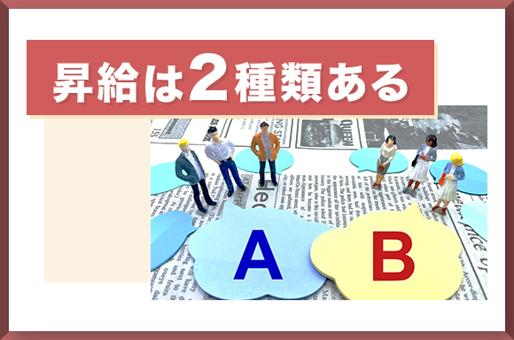 昇給は2種類ある