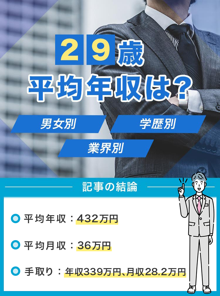 29歳平均年収は？
