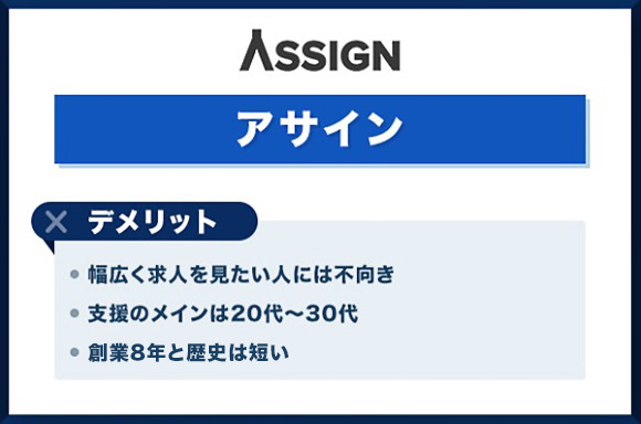 アサインのデメリット