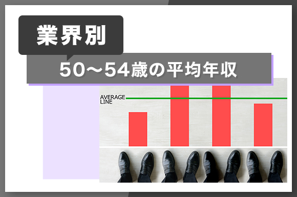 【業界別】50~54歳の平均年収
