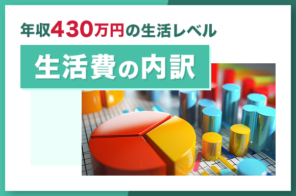 年収430万円の生活レベル|生活費の内訳