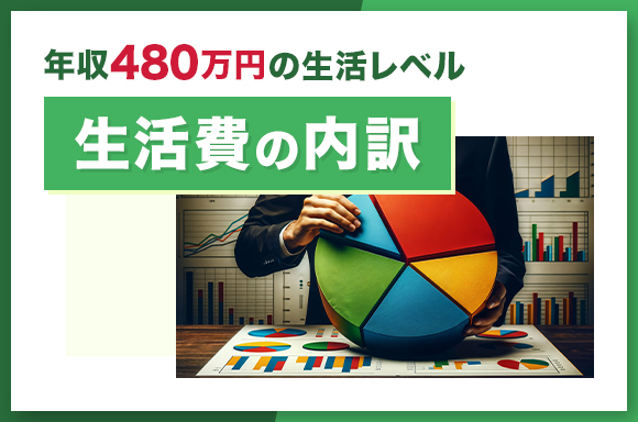 年収480万円の生活レベル|生活費の内訳
