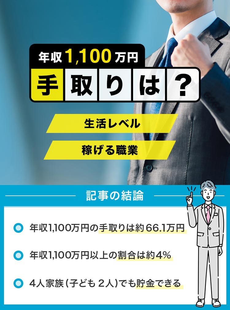 40_年収1100万円手取りは？