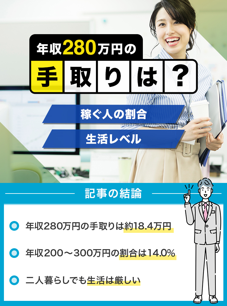 27_年収280万円の手取りりは？