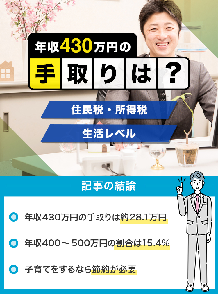 18_年収430万円の手取りは？