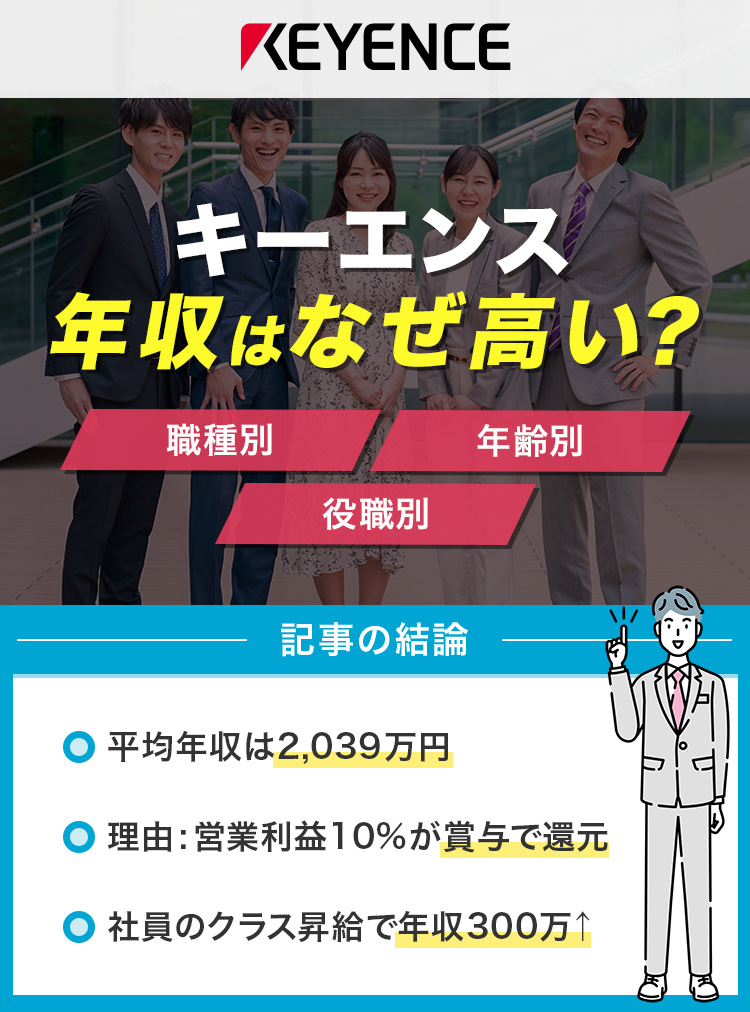 キーエンスの平均年収