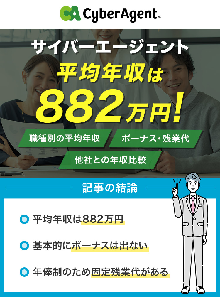 サイバーエージェントの平均年収