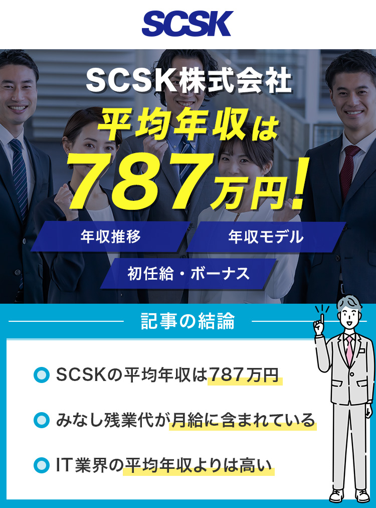 SCSK株式会社の平均年収