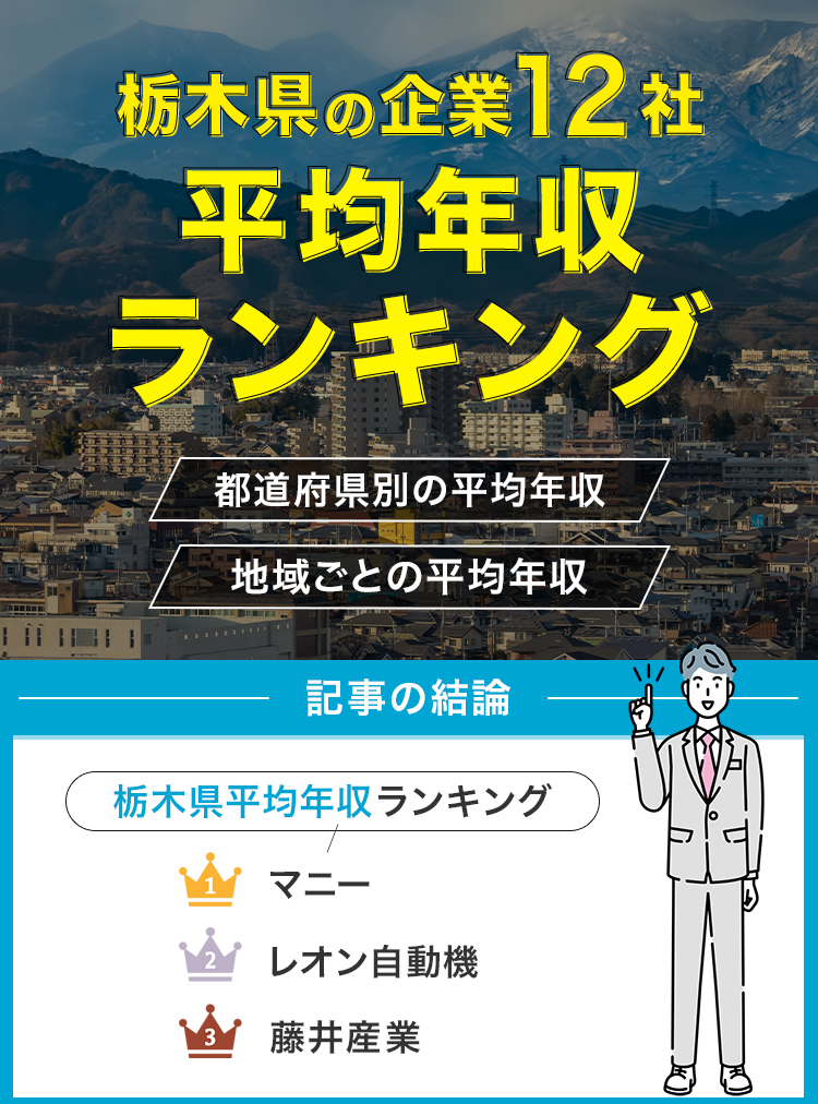 栃木県の企業平均年収修正