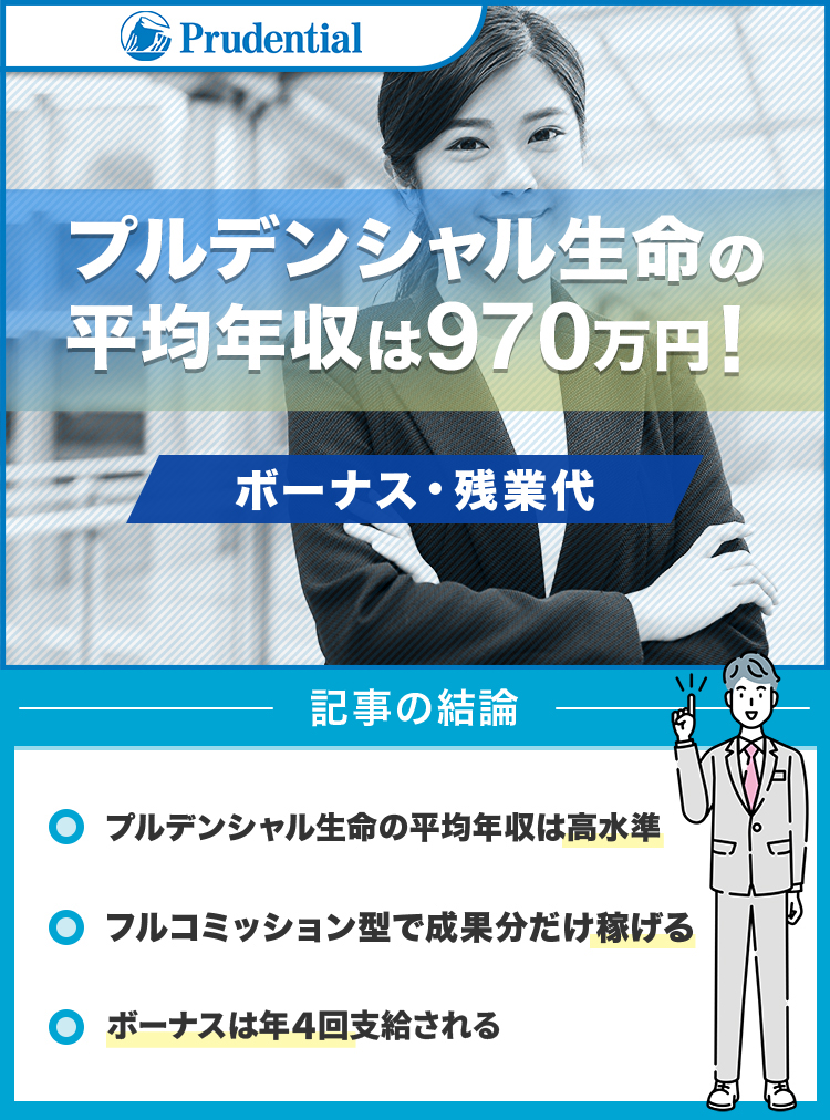 プルデンシャル生命の平均年収修正