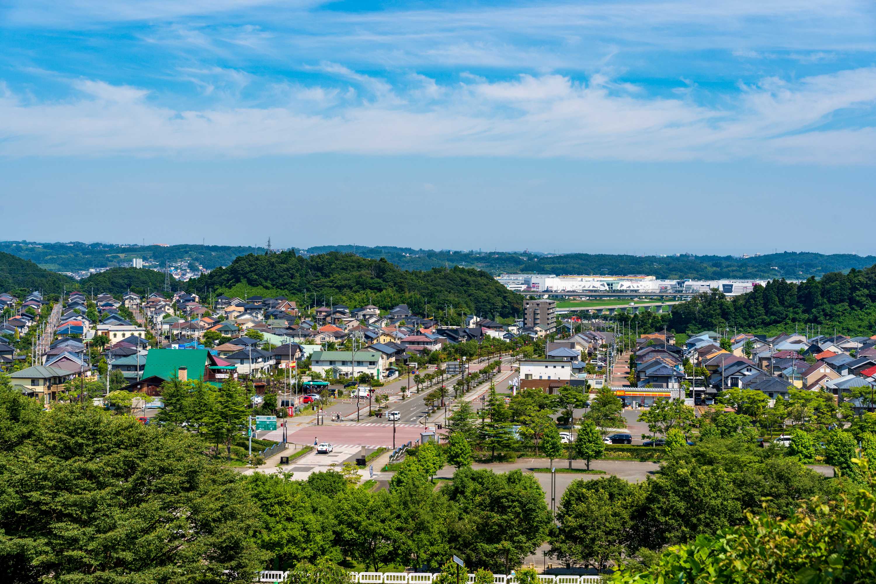 グランディから見た利府の街並み